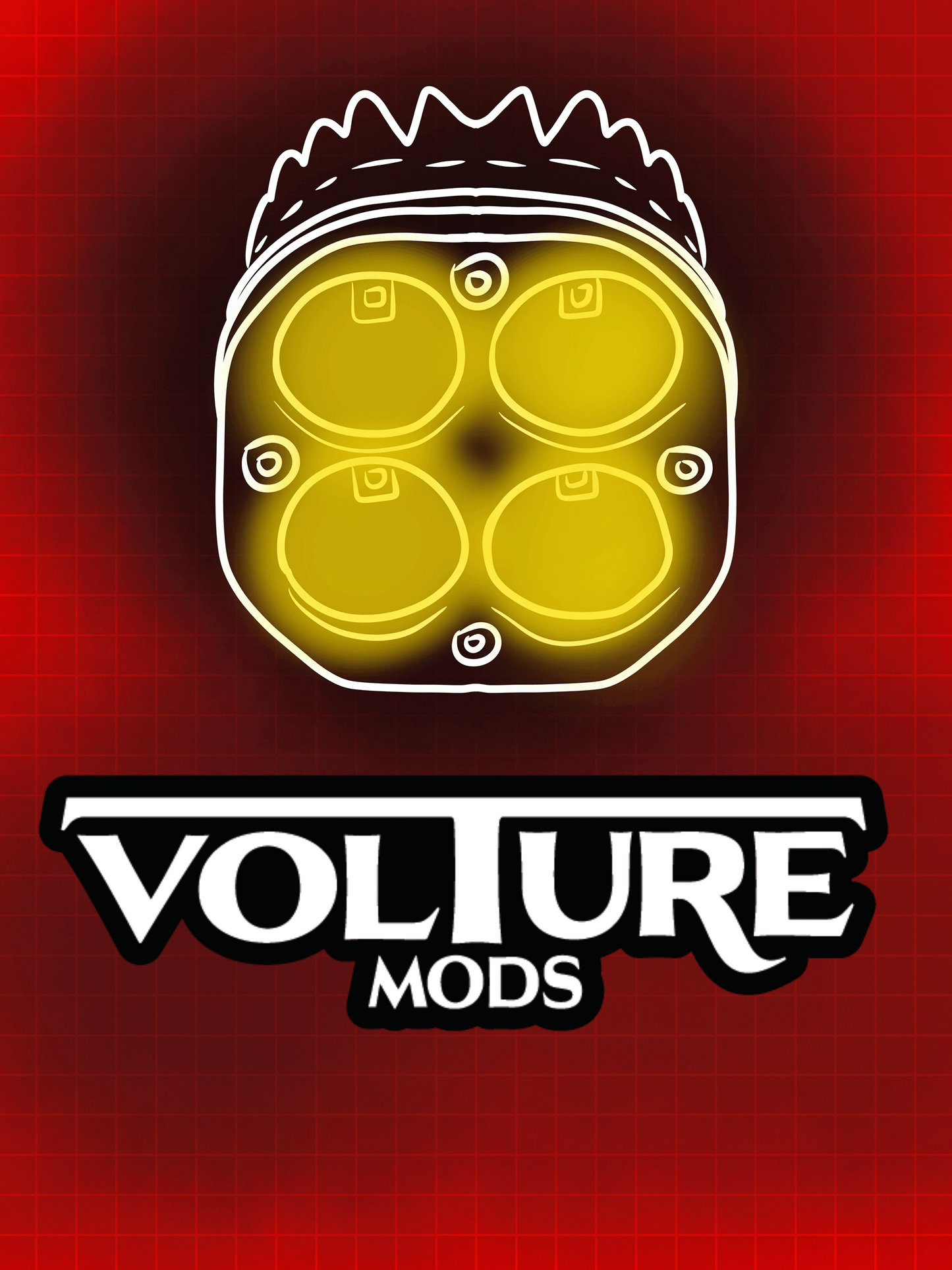 "Baja" 4 pod Headlight (requires 12v kit)